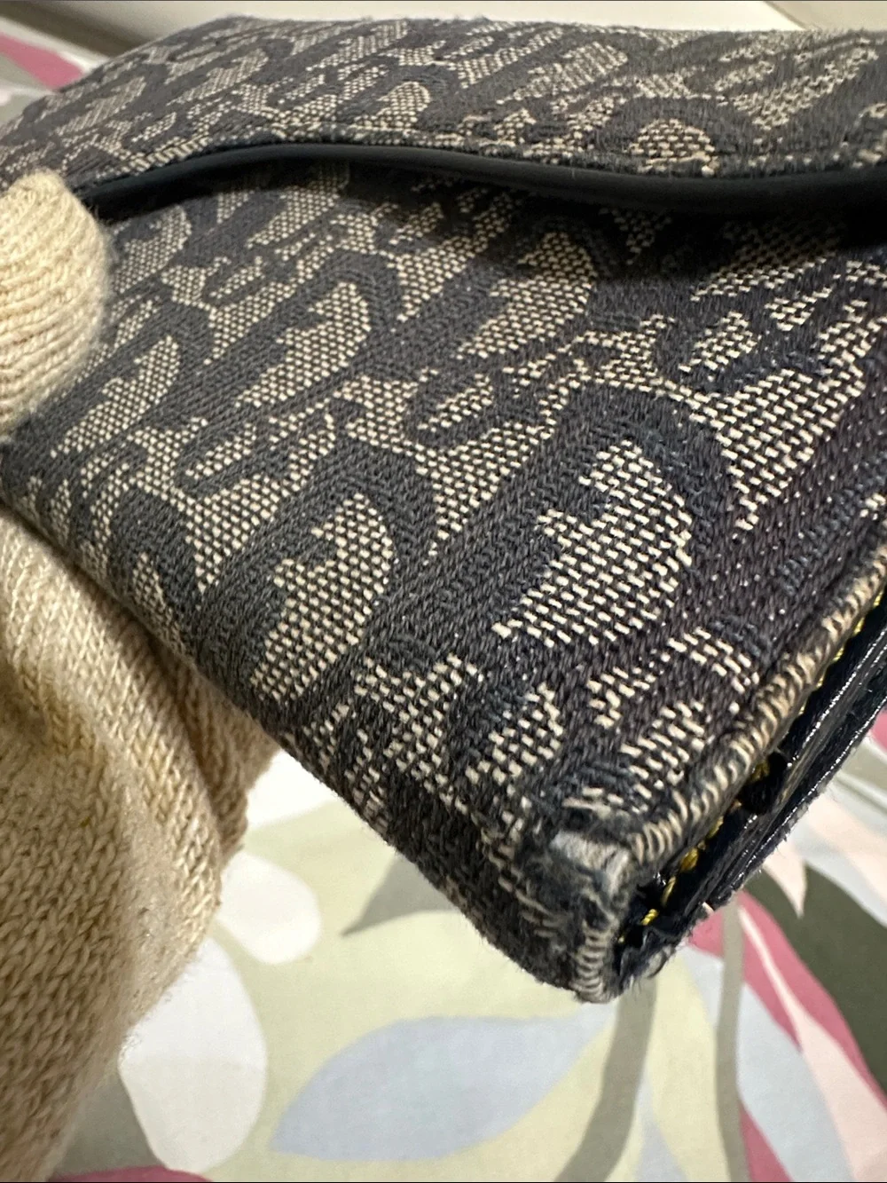 Dior Denim 'Saddle' Wallet